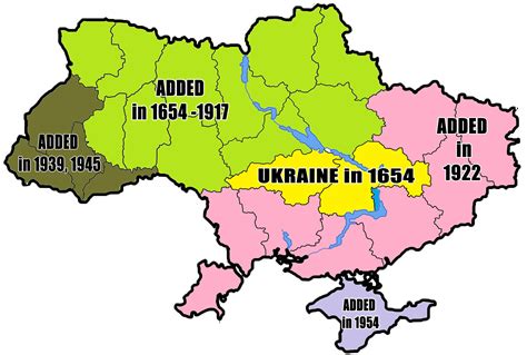 Map of Ukraine and Surrounding Countries